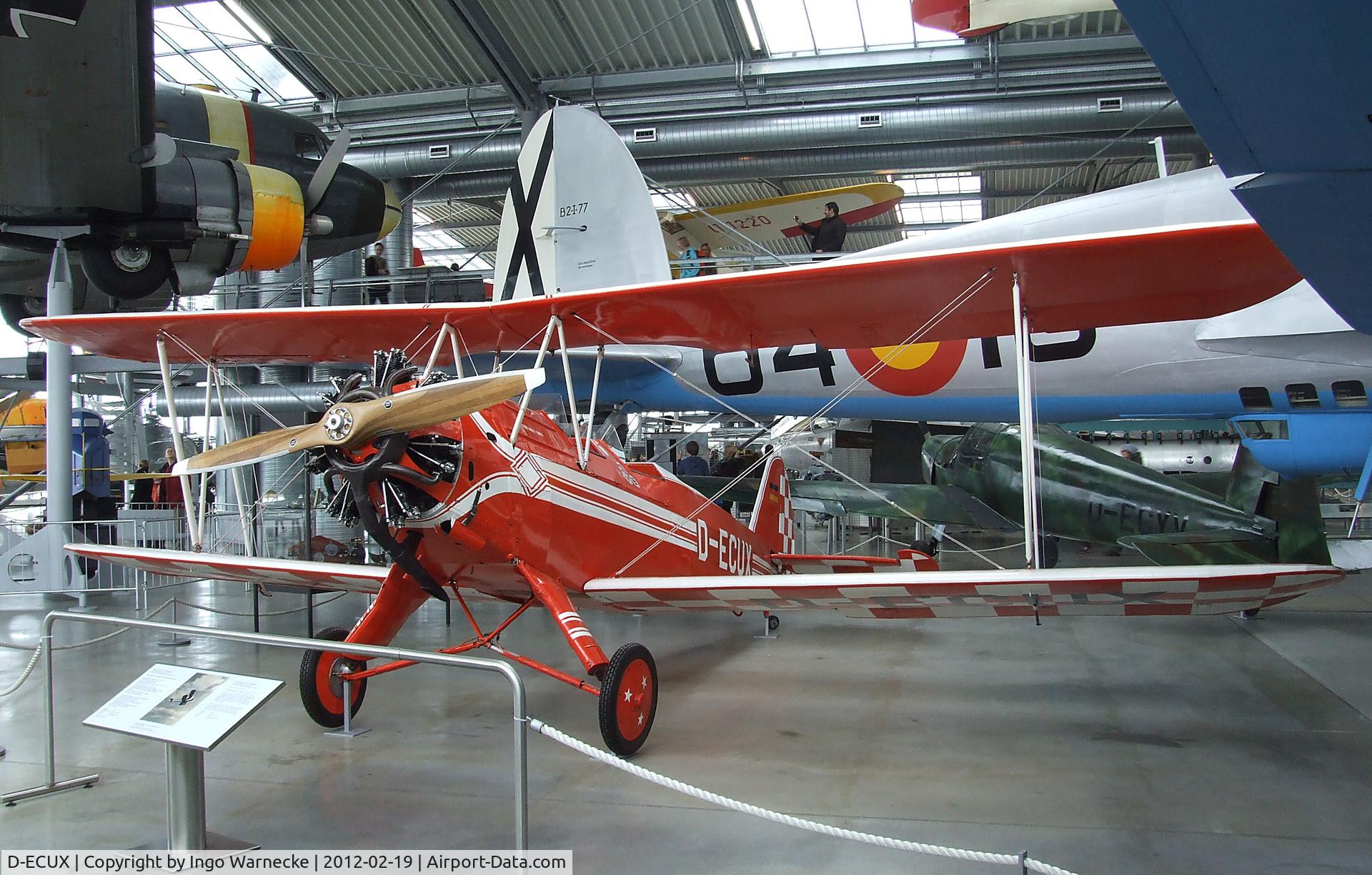 D-ECUX, Focke-Wulf Fw-44J Stieglitz C/N 91, Focke-Wulf Fw 44J Stieglitz at the Deutsches Museum Flugwerft Schleißheim, Oberschleißheim