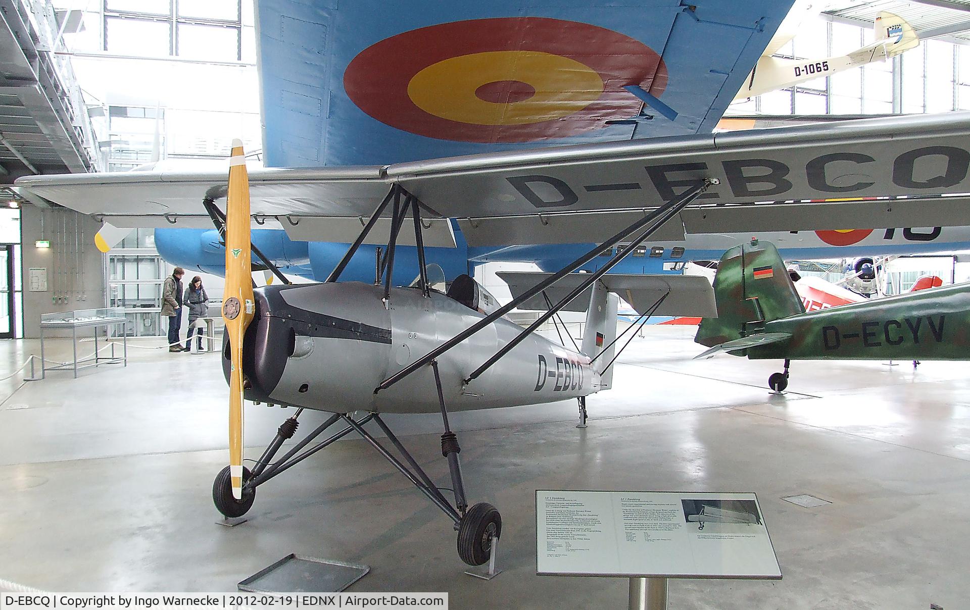 D-EBCQ, 1943 Braunschweig Technical University LF-1 Zaunkoenig C/N V2, TH Braunschweig / Winter LF-1 Zaunkönig at the Deutsches Museum Flugwerft Schleißheim, Oberschleißheim