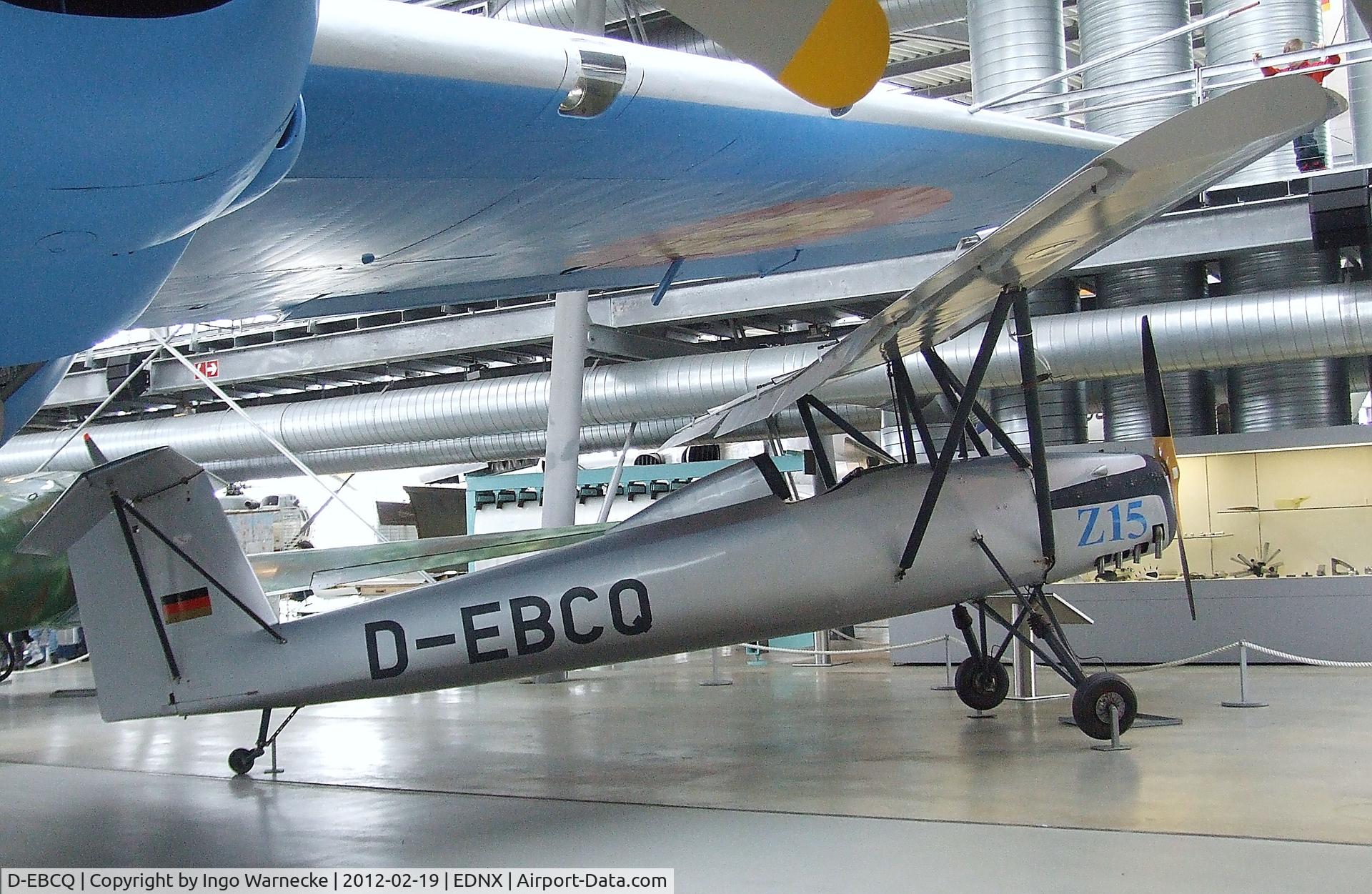 D-EBCQ, 1943 Braunschweig Technical University LF-1 Zaunkoenig C/N V2, TH Braunschweig / Winter LF-1 Zaunkönig at the Deutsches Museum Flugwerft Schleißheim, Oberschleißheim