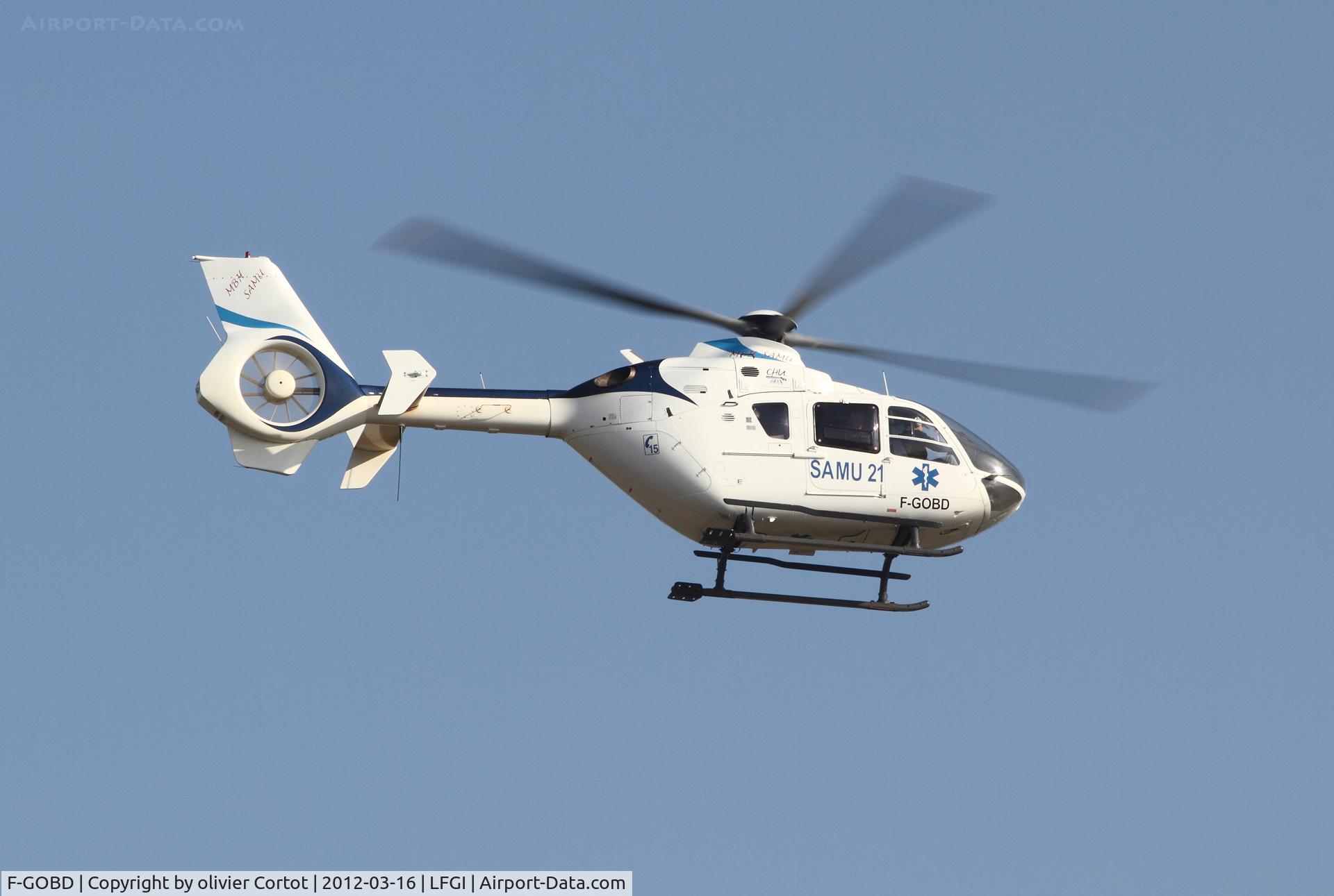 F-GOBD, 1997 Eurocopter EC-135T-1 C/N 0034, Now working for the emergency service of Dijon.