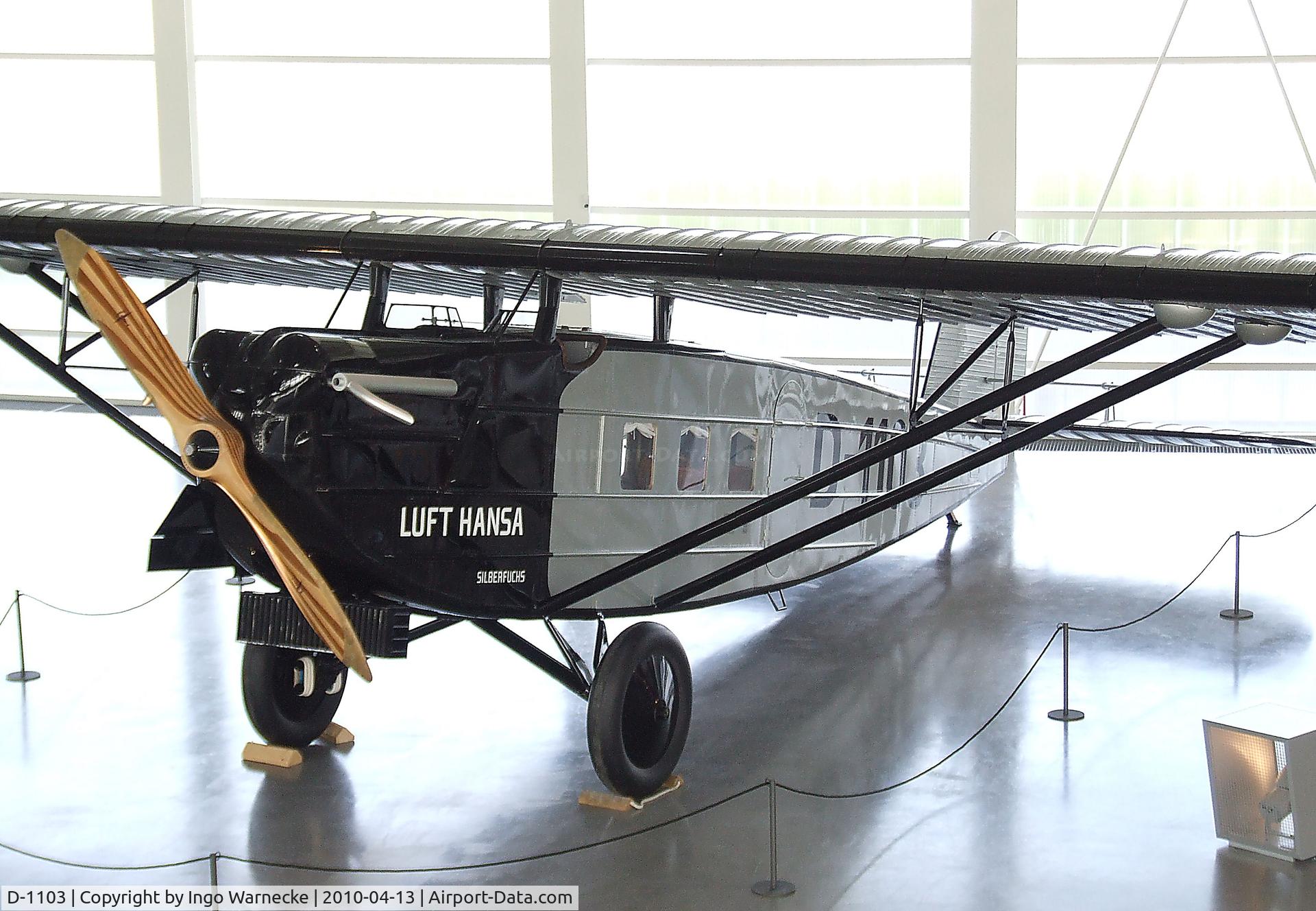 D-1103, Dornier Do B Merkur Replica C/N 88, Dornier Do B Merkur (static replica) at the Dornier Museum, Friedrichshafen