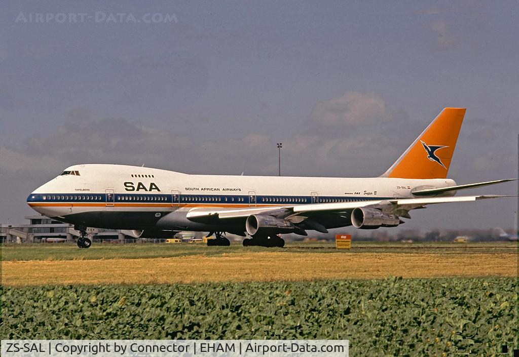 ZS-SAL, 1971 Boeing 747-244B C/N 20237, Scanned from slide.