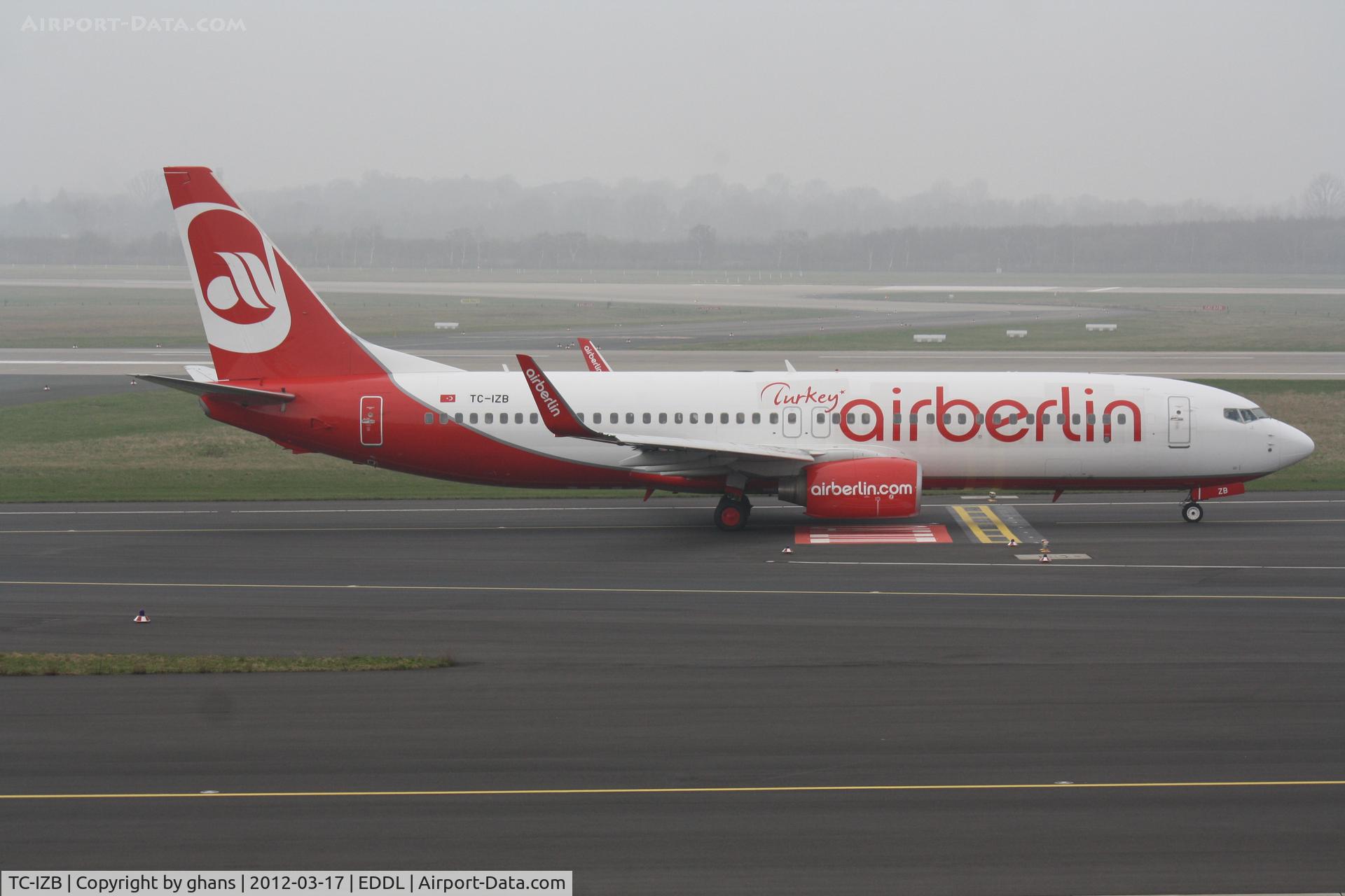 TC-IZB, 2009 Boeing 737-86J C/N 37743, Air Berlin Turkey