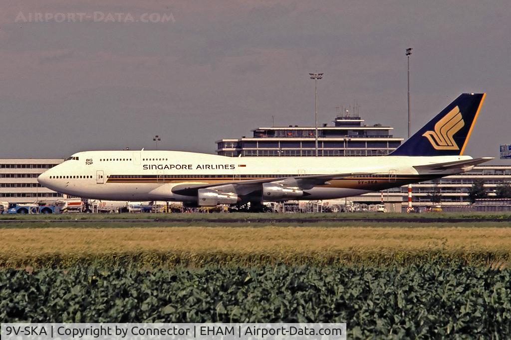 9V-SKA, 1983 Boeing 747-312 C/N 23026, Scanned from slide.