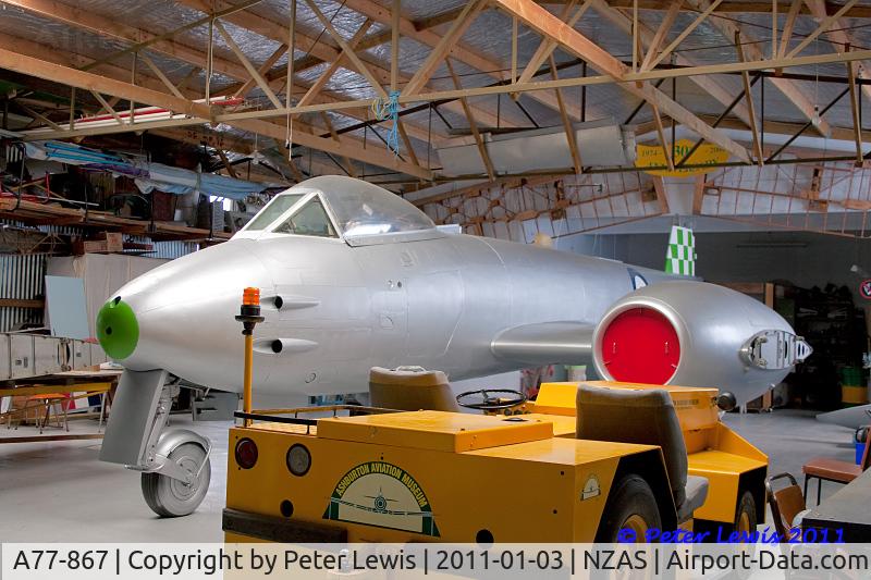 A77-867, 1952 Gloster Meteor F8 C/N Not found WK685/A77-867, Ashburton Aviation Museum, under assembly