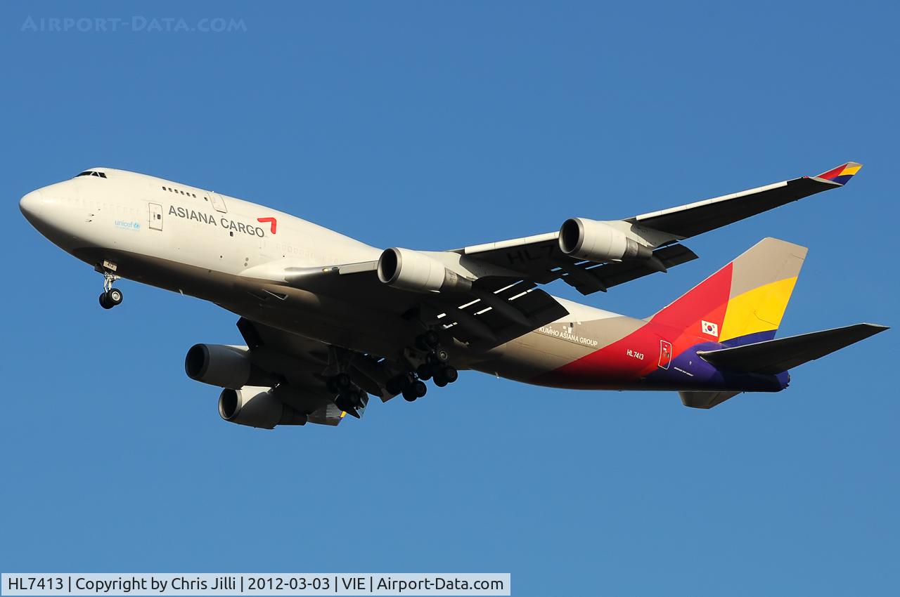 HL7413, 1991 Boeing 747-48ESF C/N 25405, Asiana Airlines Cargo