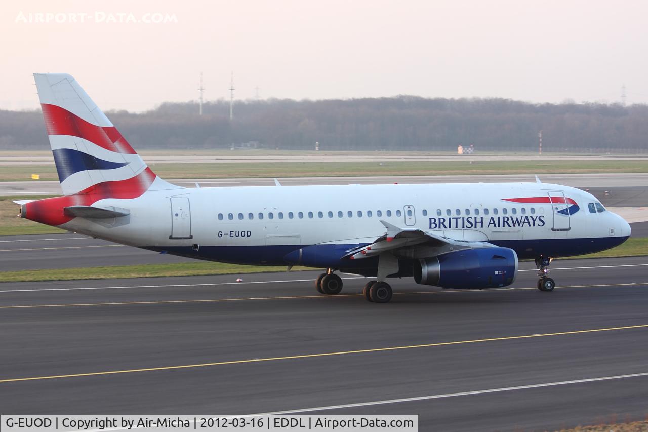 G-EUOD, 2001 Airbus A319-131 C/N 1558, British Airways, Airbus A319-131, CN: 1558