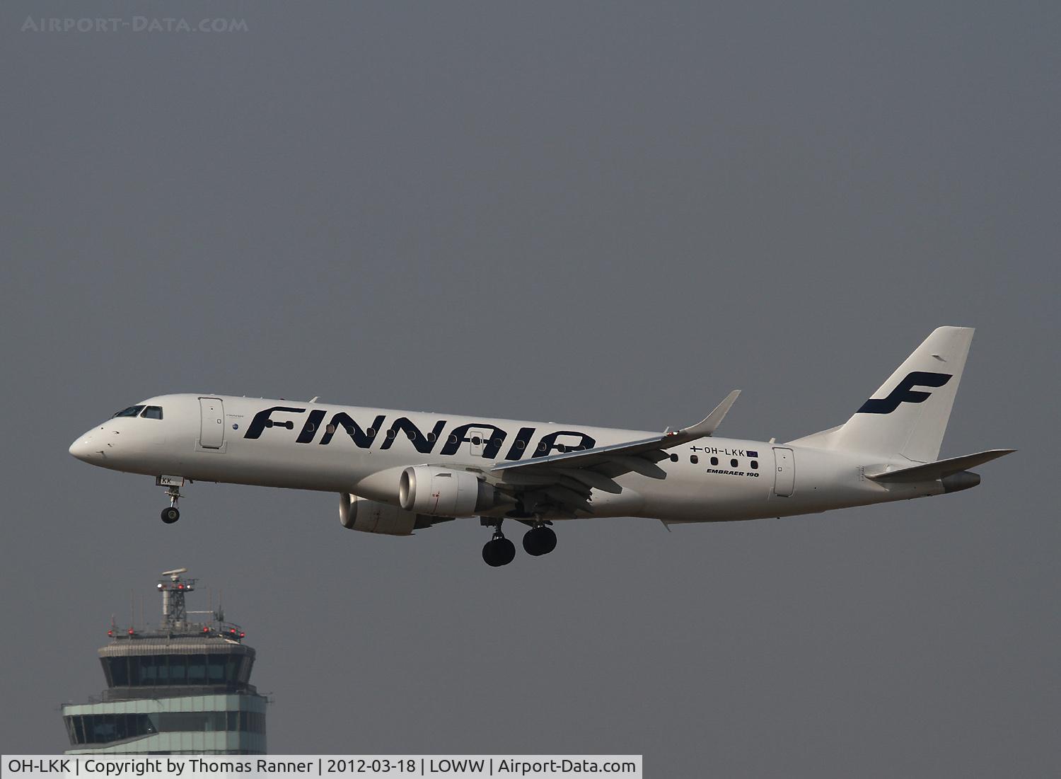 OH-LKK, 2007 Embraer 190LR (ERJ-190-100LR) C/N 19000127, Finnair Embraer 190