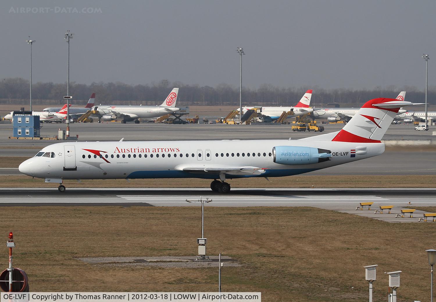 OE-LVF, 1993 Fokker 100 (F-28-0100) C/N 11483, Austrian Arrows Fokker 100