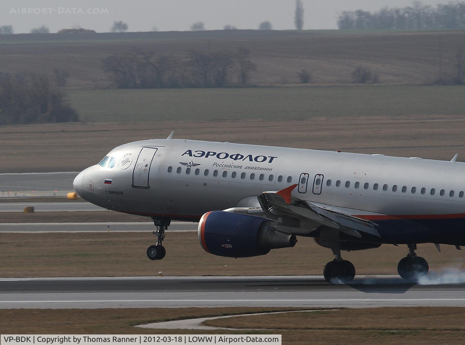 VP-BDK, 2003 Airbus A320-214 C/N 2106, Aeroflot Airbus A320
