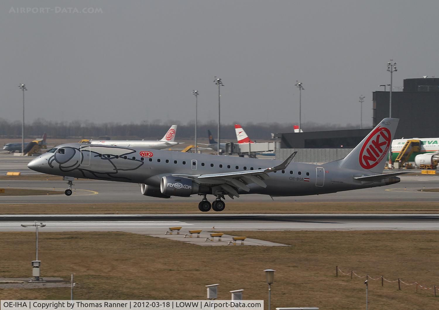OE-IHA, 2009 Embraer 190LR (ERJ-190-100LR) C/N 19000285, Niki Embraer 190
