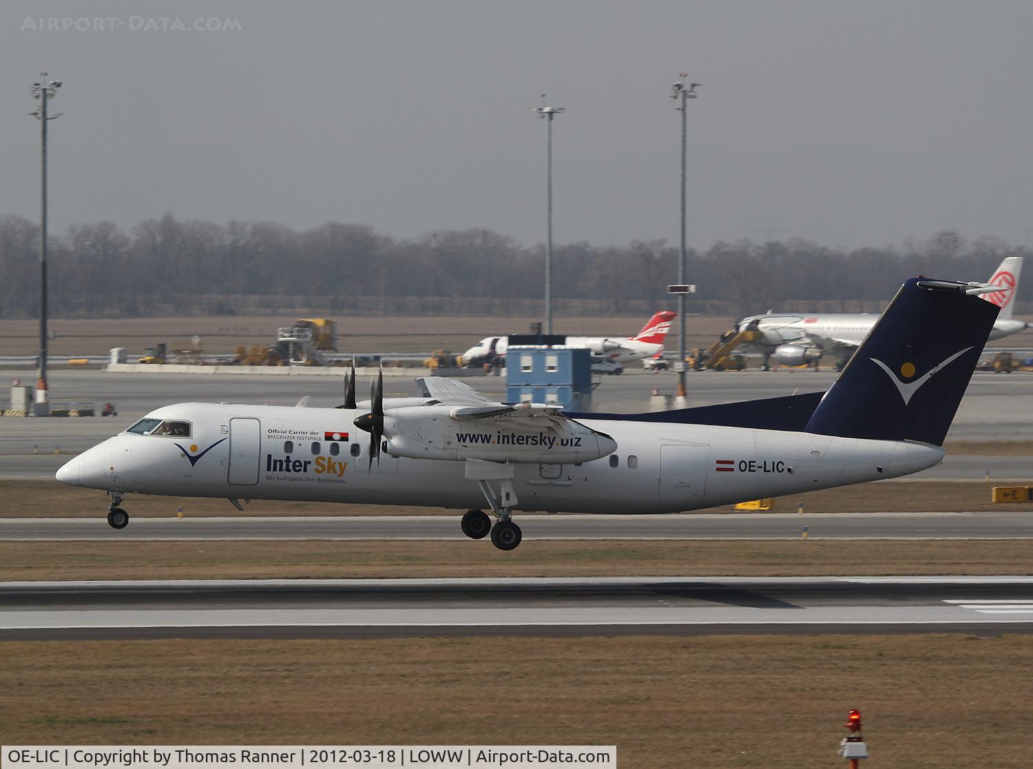 OE-LIC, 1997 De Havilland Canada DHC-8-314 Dash 8 C/N 503, Intersky DHC 8