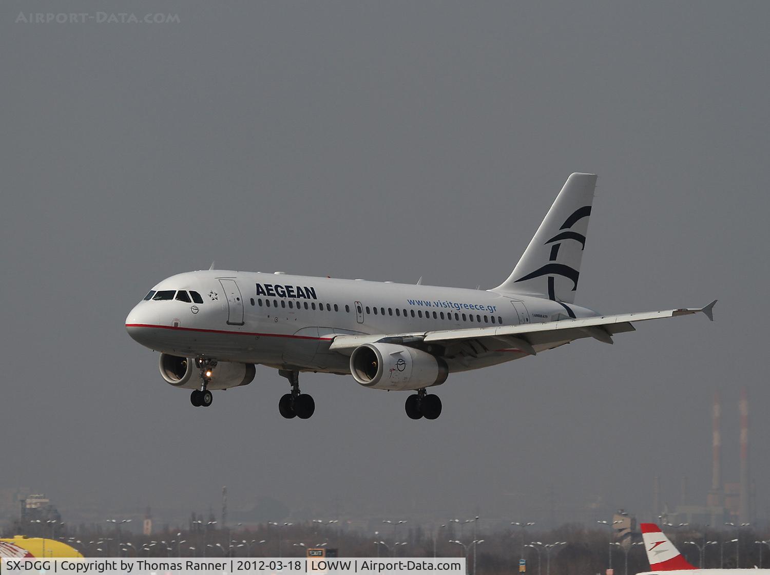 SX-DGG, 2002 Airbus A319-132 C/N 1727, Aegean Airbus A319