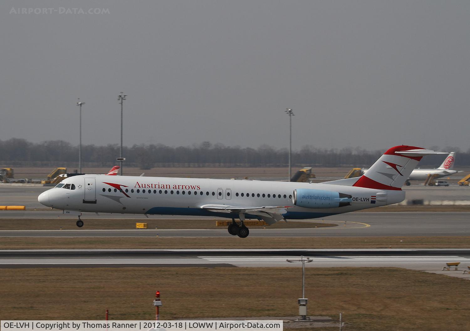 OE-LVH, 1993 Fokker 100 (F-28-0100) C/N 11456, Austrian Arrows Fokker 100