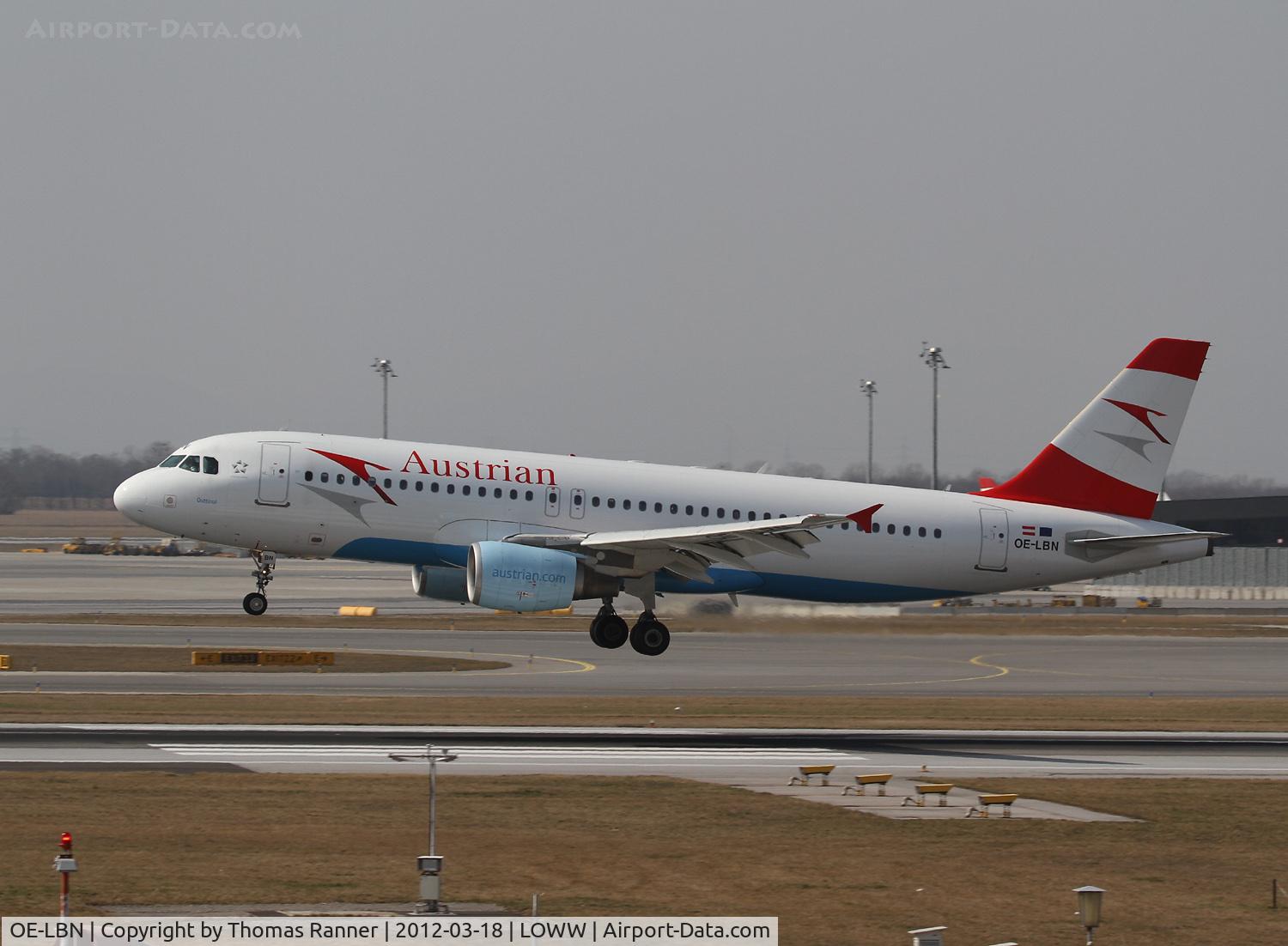 OE-LBN, 1997 Airbus A320-214 C/N 768, Austrian Airlines Airbus A320