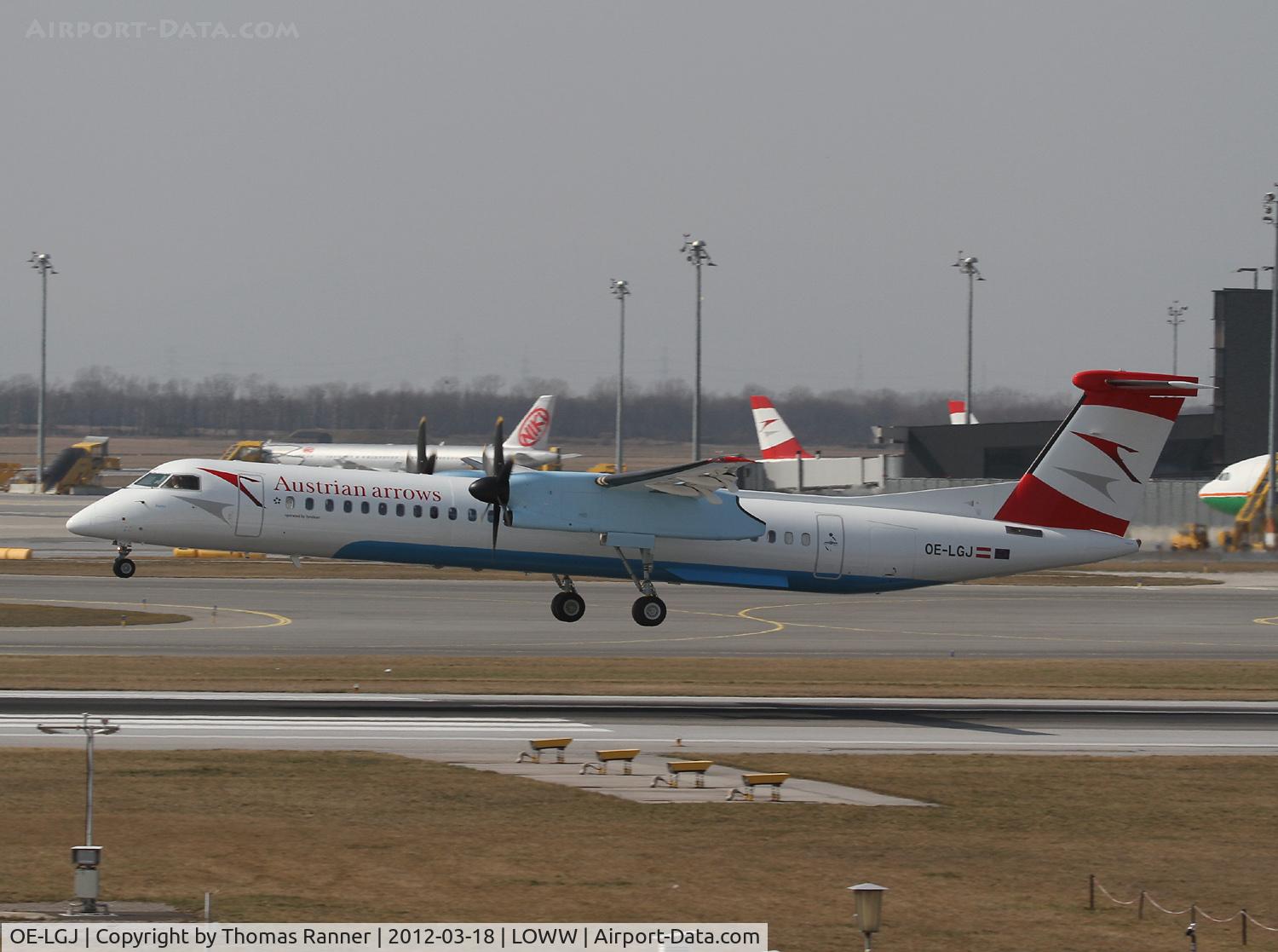 OE-LGJ, 2005 De Havilland Canada DHC-8-402Q Dash 8 C/N 4104, Austrian Arrows DHC 8