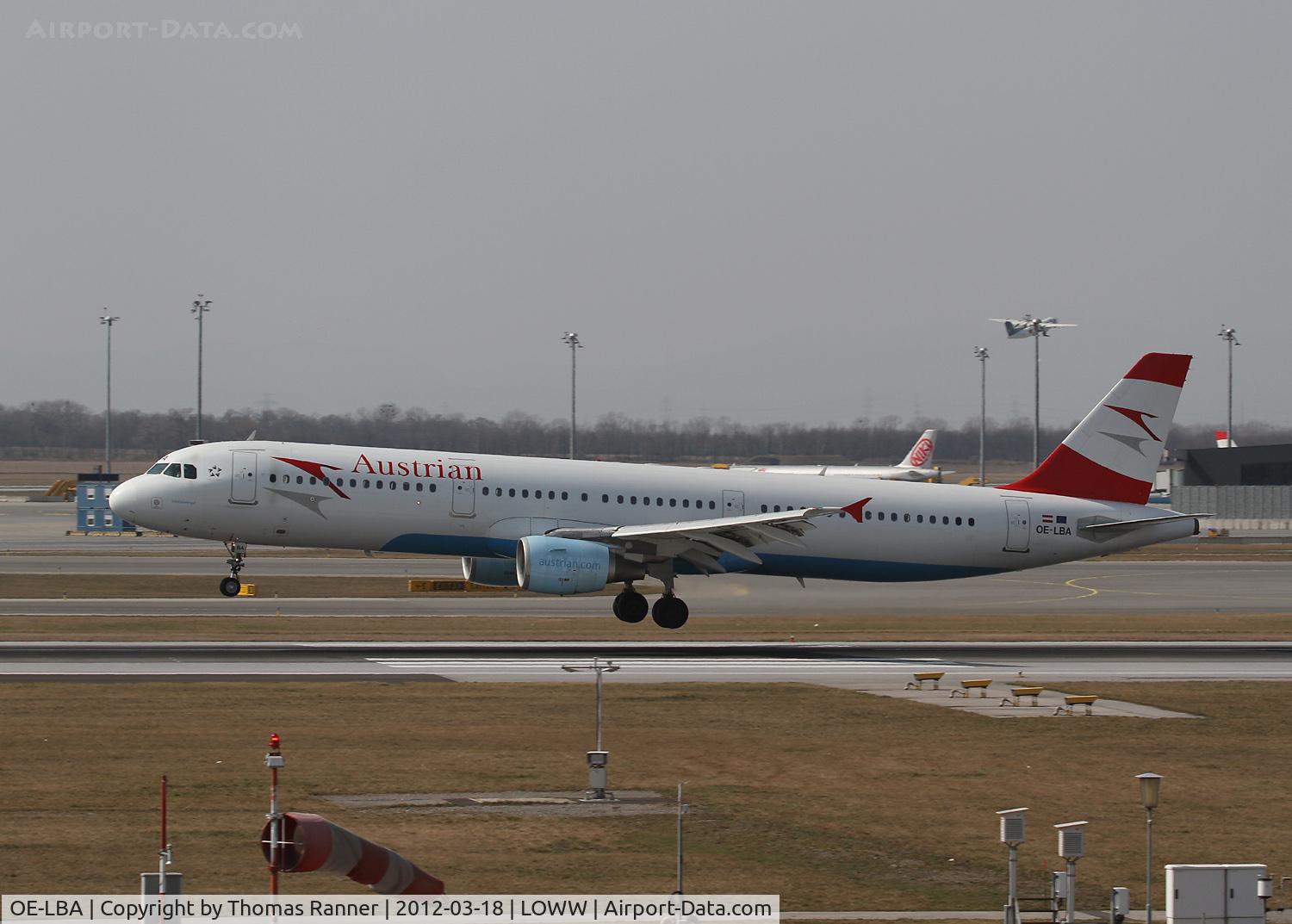 OE-LBA, 1995 Airbus A321-111 C/N 552, Austrian Airlines Airbus A321