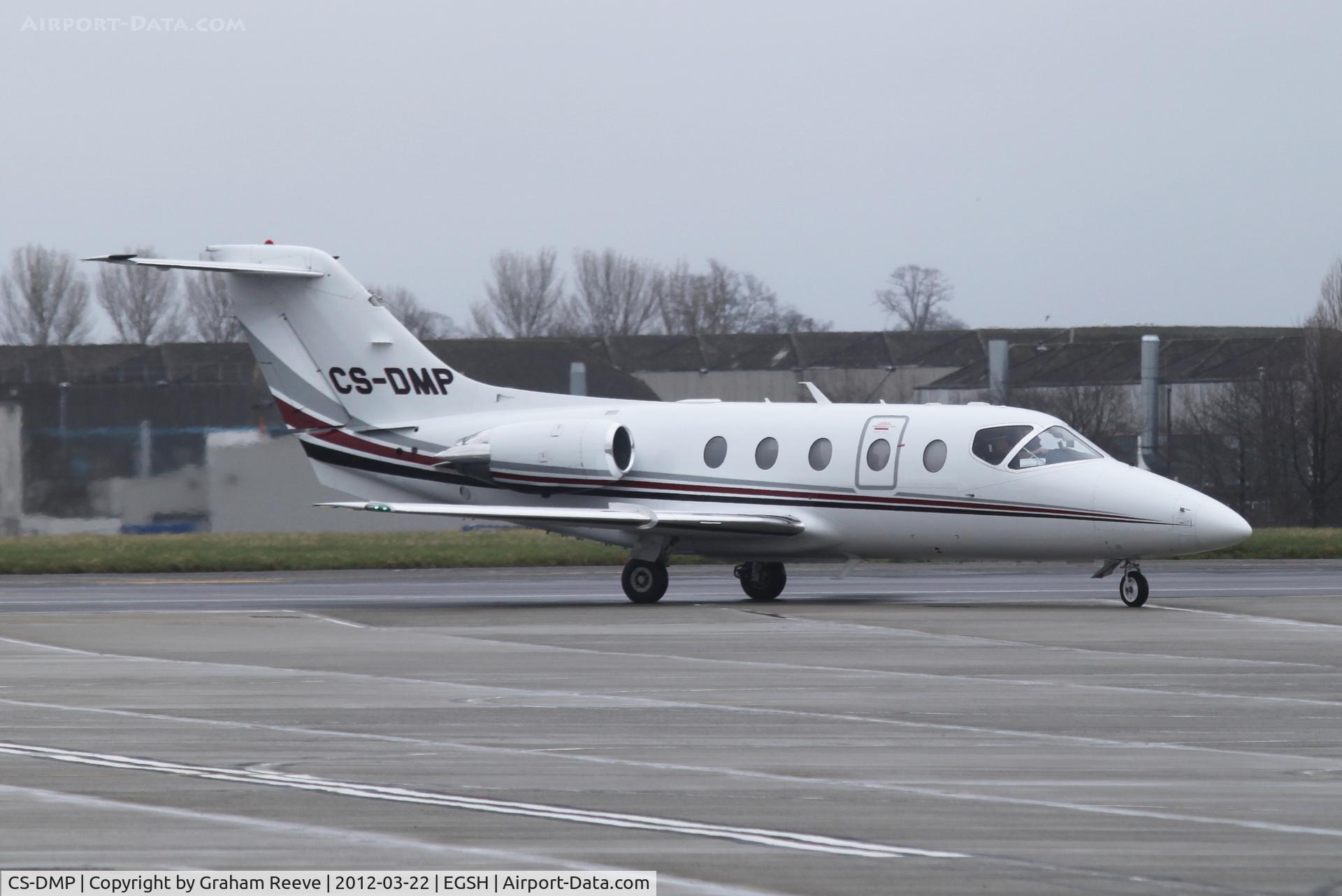 CS-DMP, 2007 Hawker Beechcraft 400A Beechjet Beechjet C/N RK-508, Just landed.