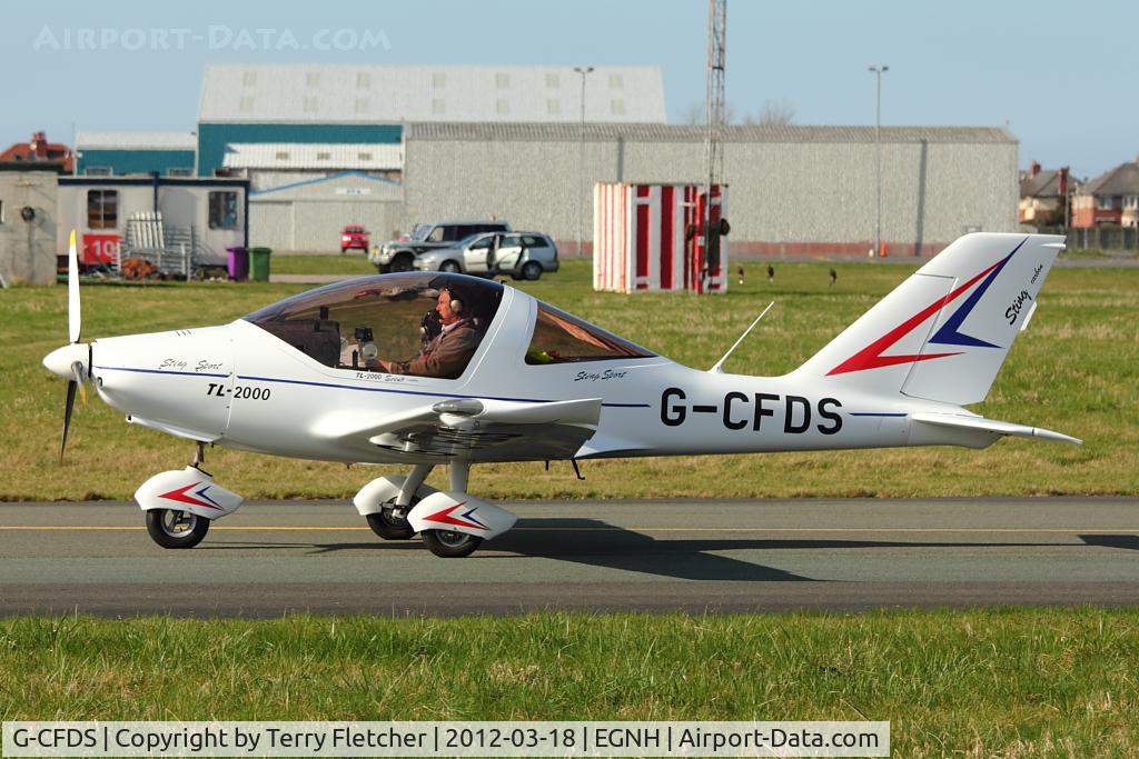 G-CFDS, 2009 TL Ultralight TL-2000UK Sting Carbon C/N LAA 347-14785, 2009 RONFELL TL 2000UK STING CARBON, c/n: LAA 347-14785 at Blackpool