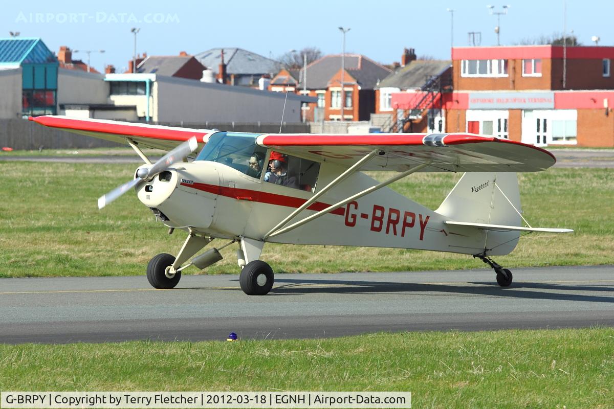 G-BRPY, 1948 Piper PA-15 Vagabond Vagabond C/N 15-141, 1948 Piper PA-15 Vagabond, c/n: 15-141 at Blackpool