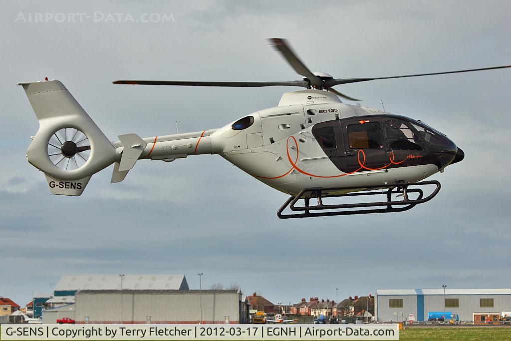 G-SENS, 2009 Eurocopter EC-135T-2+ C/N 0833, 2009 Eurocopter EC-135T-2+, c/n: 0833 at Blackpool