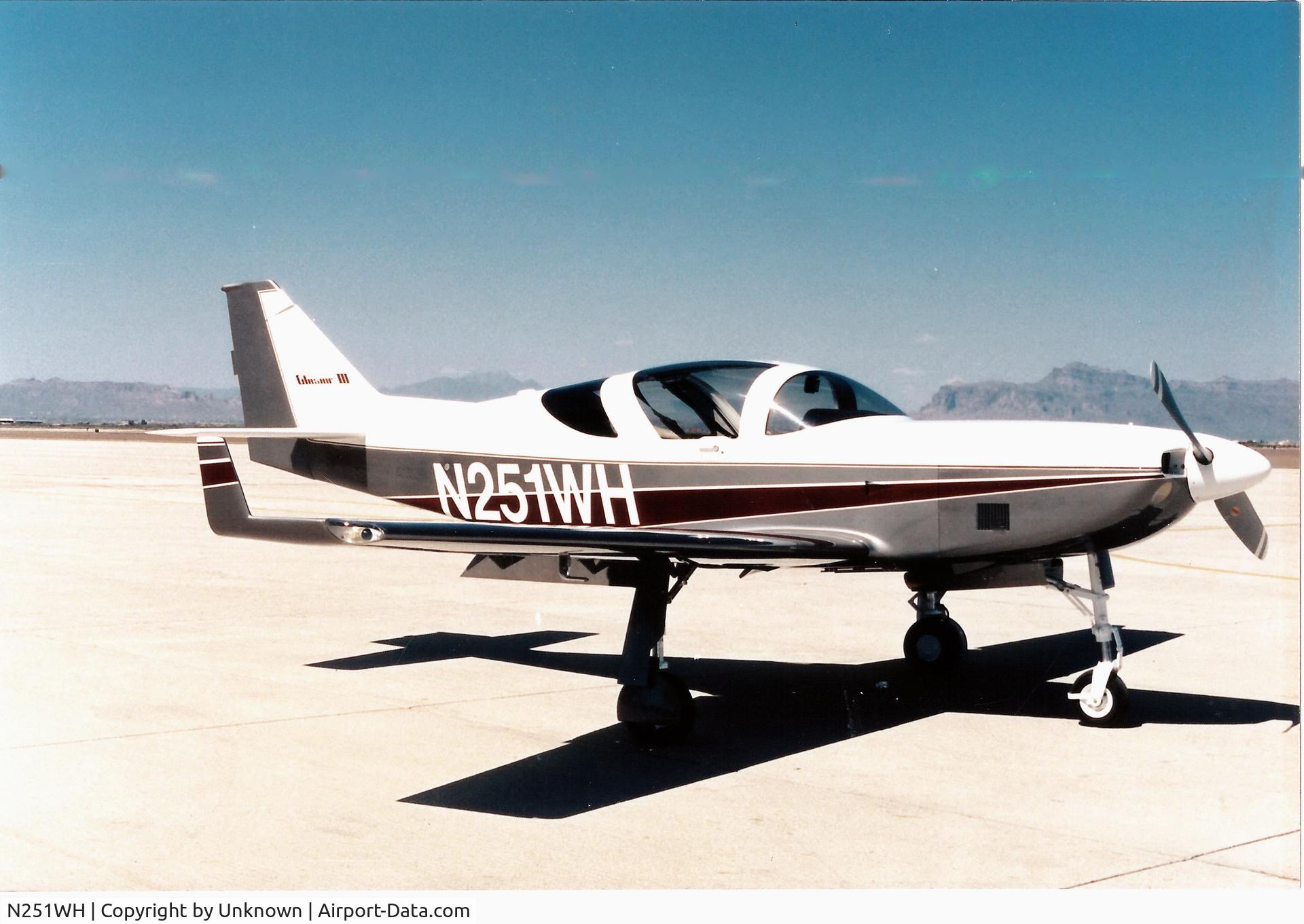 N251WH, 1994 Stoddard-Hamilton Glasair III C/N 3251, On the runway in Mesa Arizona.