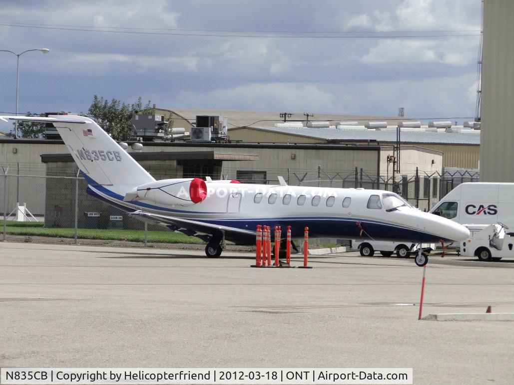 N835CB, 2008 Cessna 525B C/N 525B0284, Covered up and parked on the soutwest side