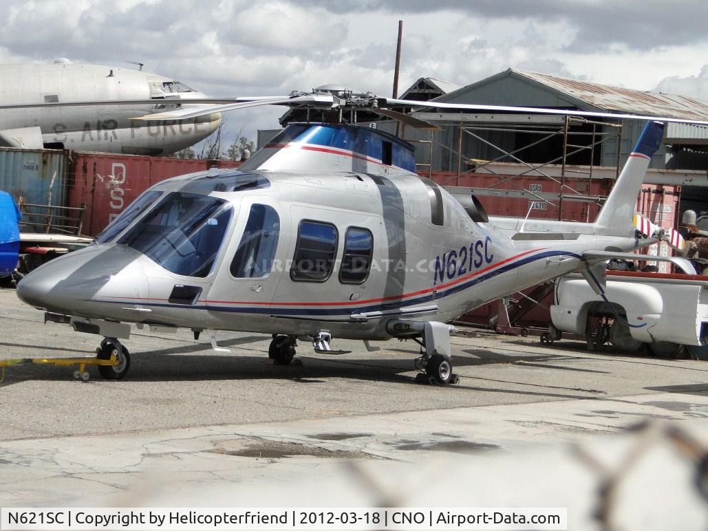N621SC, 2008 Agusta A-109S C/N 22078, Waiting at the paint shop