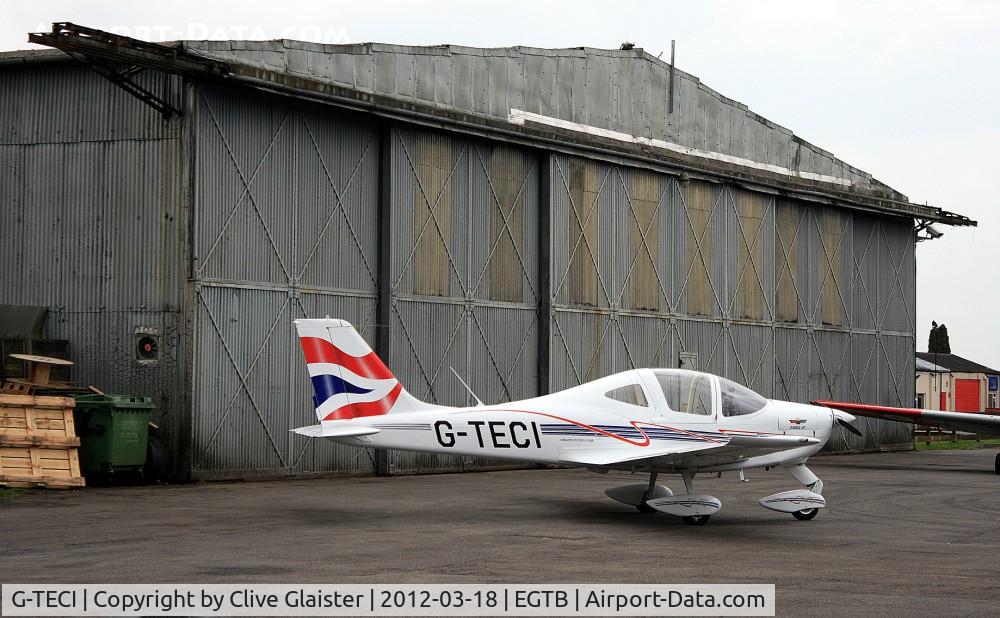 G-TECI, 2010 Tecnam P-2002JF Sierra C/N 127, Originally and currently owned to, Polarb Air Ltd June 2010 & Operated by, British Airways Flying Club with BA tail livery - Outside a 