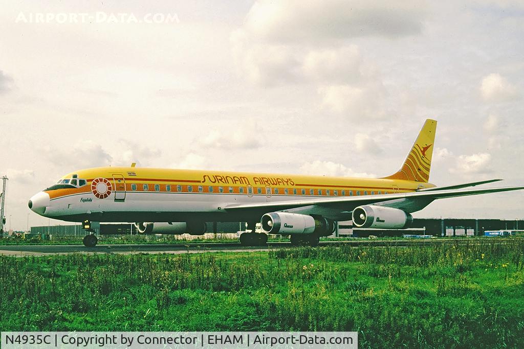 N4935C, 1968 Douglas DC-8-63 C/N 45931, Scanned from slide.