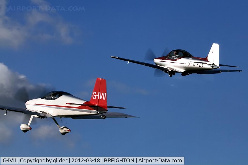 G-IVII, 2004 Vans RV-7 C/N PFA 323-14222, Departing in the company of Lima Lima