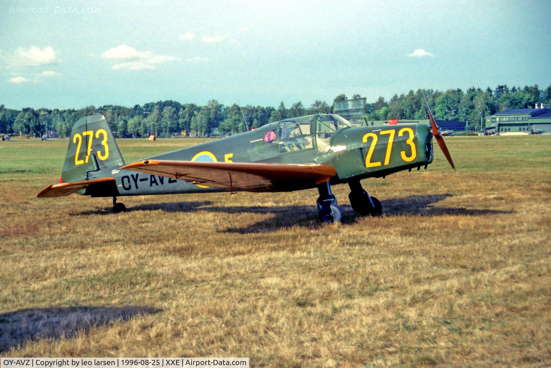 OY-AVZ, 1945 Hägglund und Söner Bücker Bü-181B-1 C/N 25073, Ljungbyhed 25.8.96