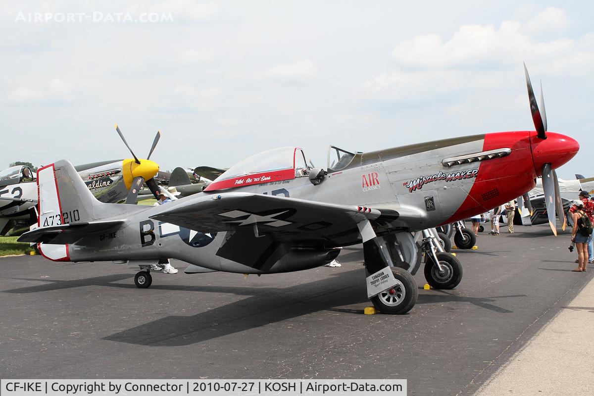 CF-IKE, 1944 North American F-51D Mustang C/N 122-39669, EAA Airventure 2010.