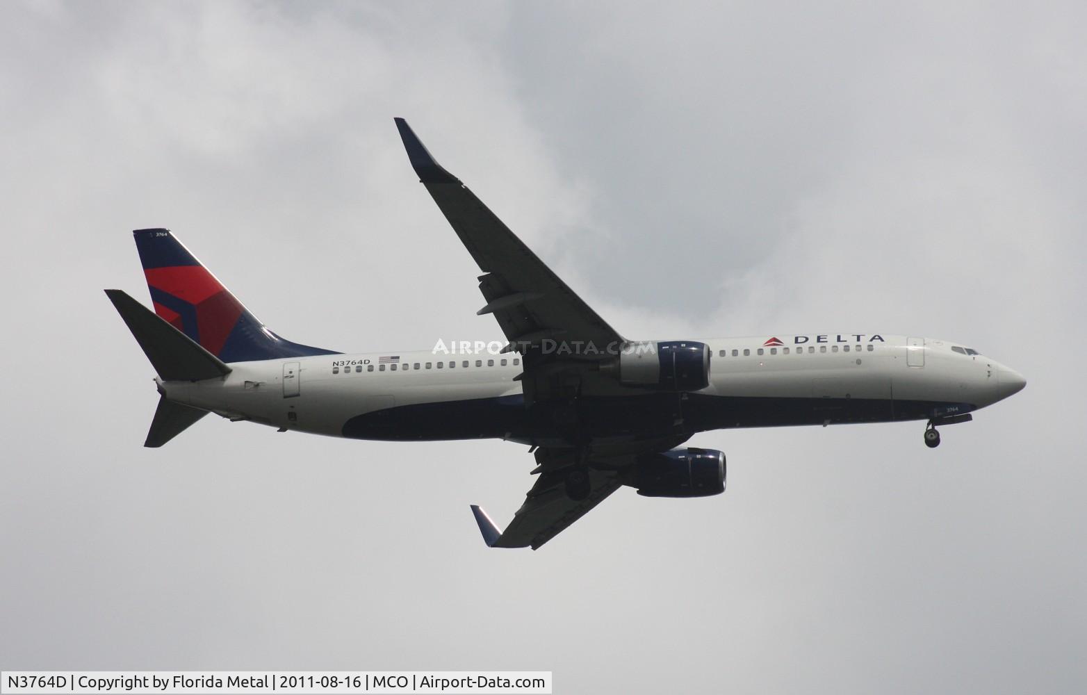 N3764D, 2001 Boeing 737-832 C/N 30818, Delta 737