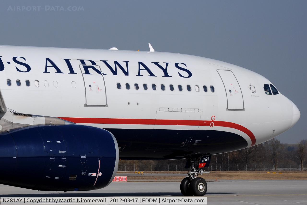 N281AY, 2009 Airbus A330-243 C/N 1041, US Airways
