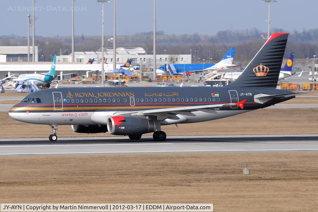 JY-AYN, 2009 Airbus A319-132 C/N 3803, Royal Jordanian