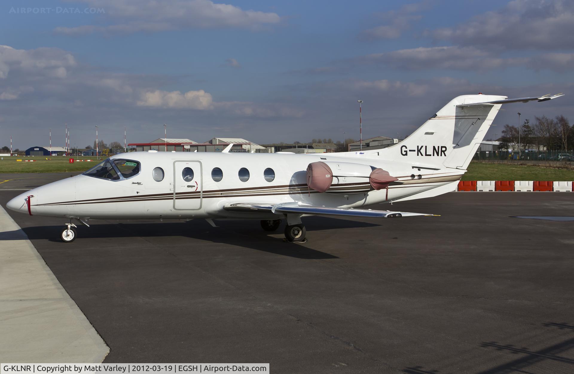 G-KLNR, 2009 Raytheon Hawker 400XP C/N RK-552, Sat on stand at SaxonAir.