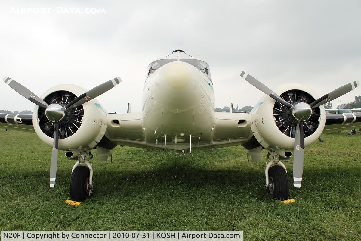 N20F, 1965 Beech D95A Travel Air C/N TD-623, EAA Airventure 2010.