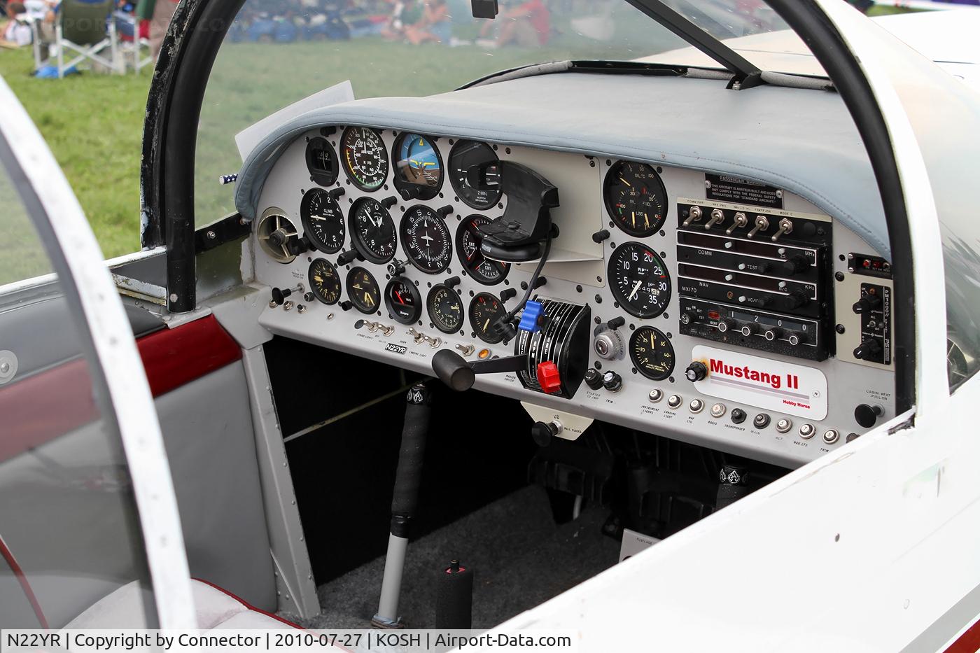 N22YR, 1998 Bushby Mustang II C/N 72A, EAA Airventure 2010.