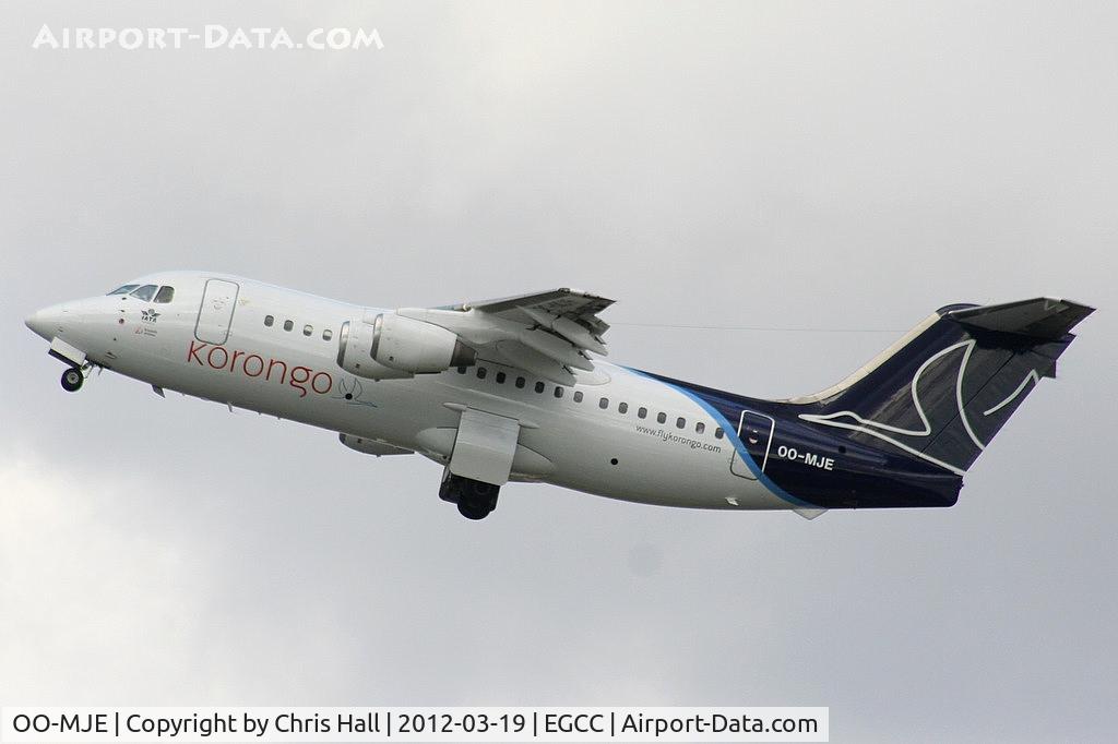 OO-MJE, 1991 British Aerospace BAe.146-200 C/N E2192, painted in Korongo Airlines colours, operating for Brussels Airlines