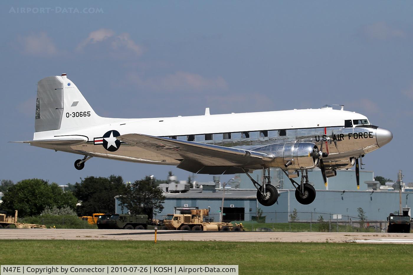 N47E, 1943 Douglas DC-3C (C-47A-60-DL) C/N 13816, EAA Airventure 2010.