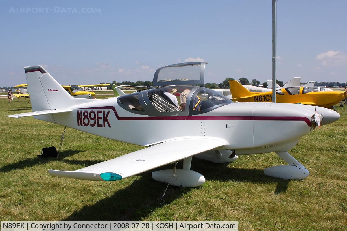 N89EK, 1996 Stoddard-Hamilton Glasair II FT C/N 2089, EAA Airventure 2008.