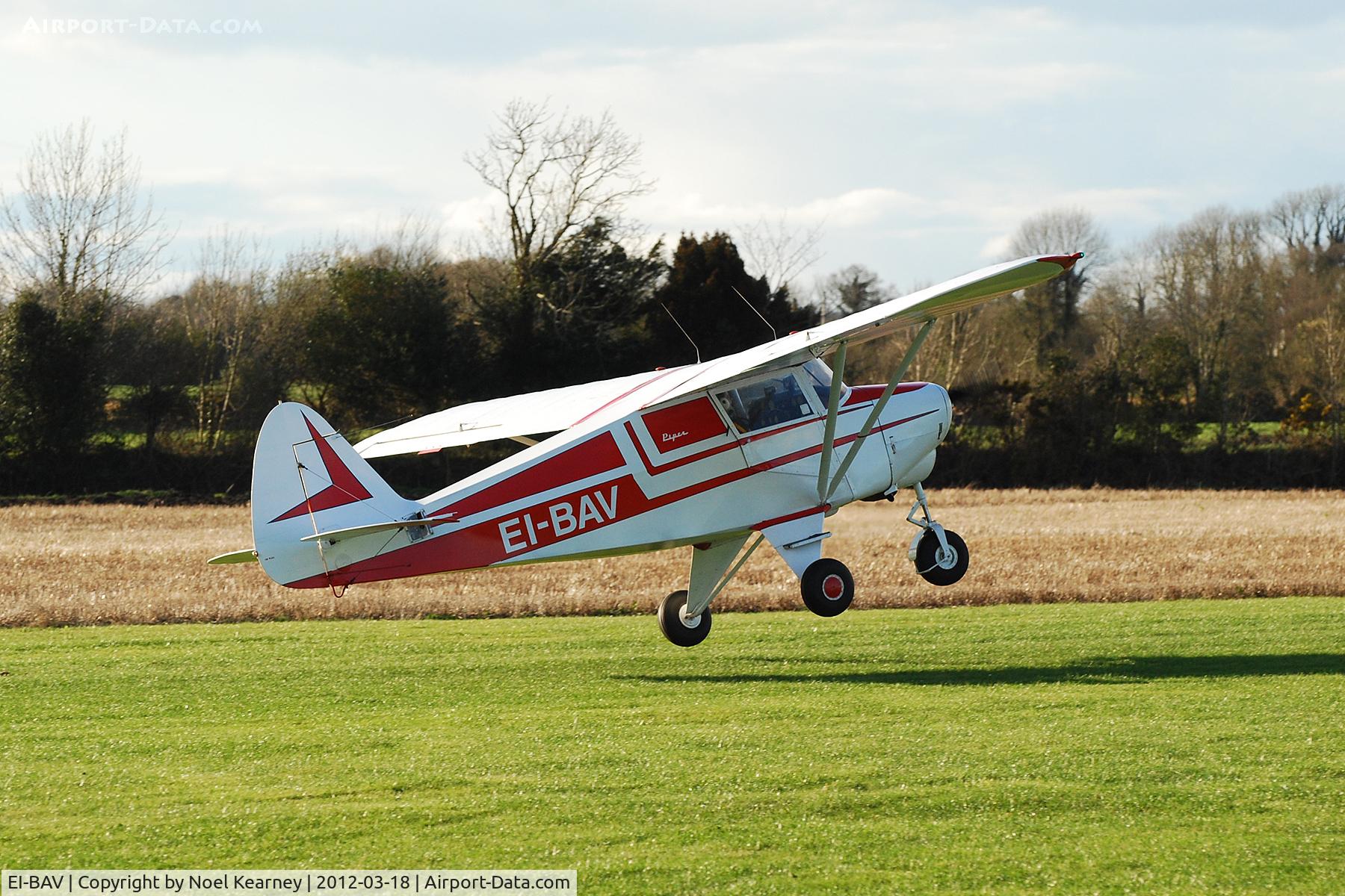 EI-BAV, 1961 Piper PA-22-108 Colt Colt C/N 22-8347, Caught by the cross-wind landing at Limetree.
