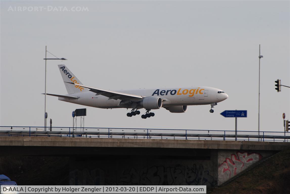 D-AALA, 2009 Boeing 777-FZN C/N 36001, Very final approach of AeroLogic´s Alpha.....