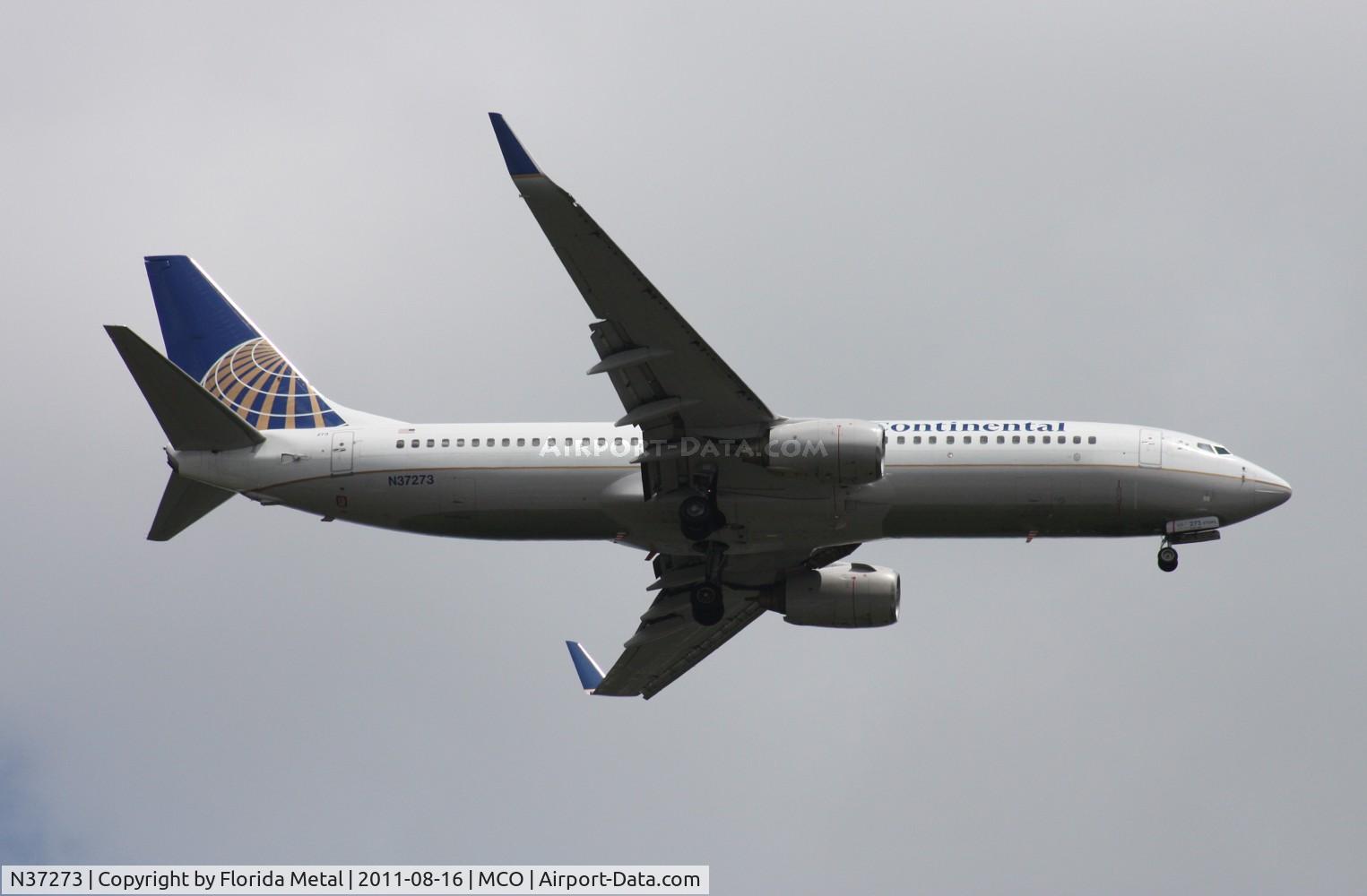 N37273, 2001 Boeing 737-824 C/N 31591, Continental 737