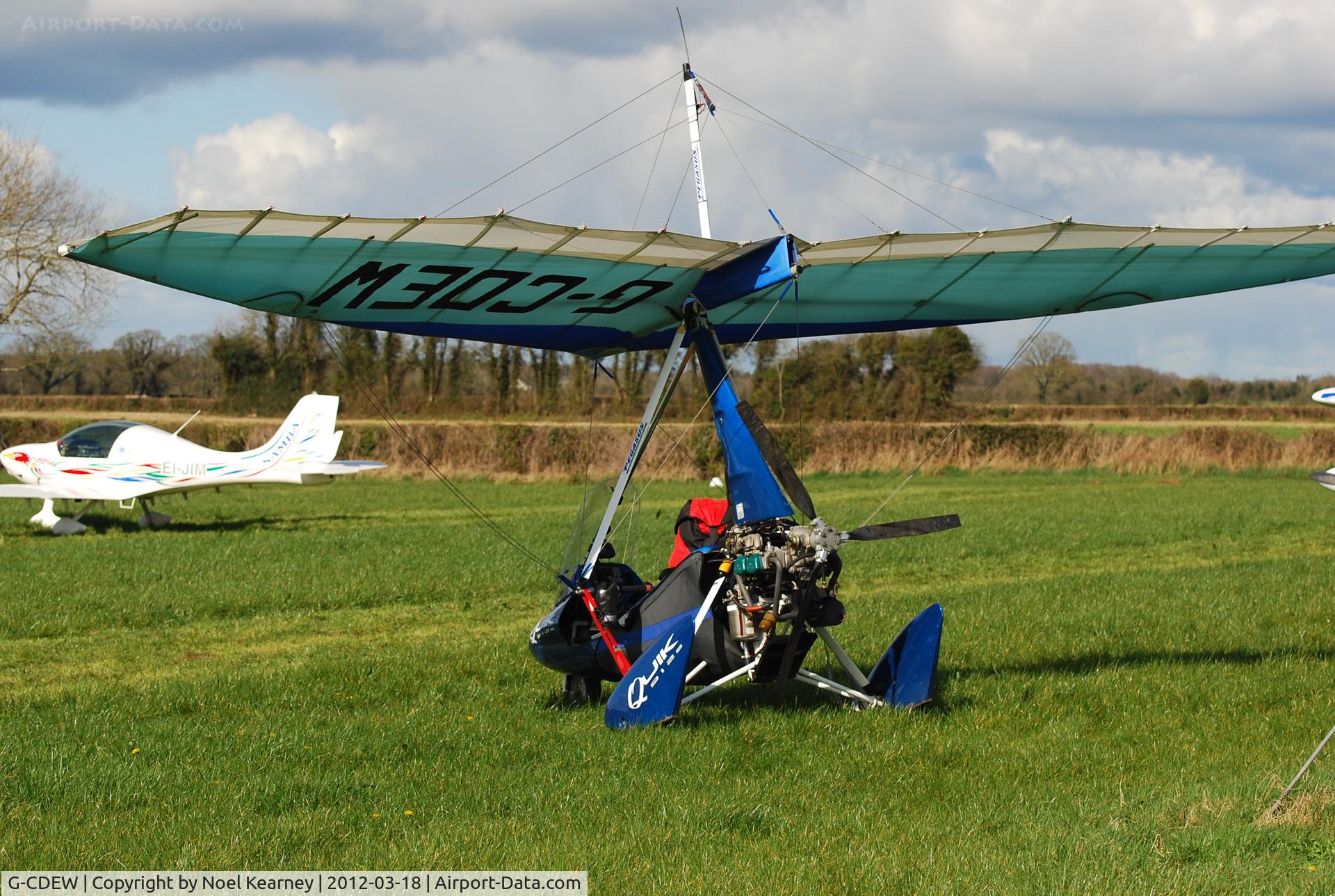 G-CDEW, 2004 Mainair Pegasus Quik C/N 8083, At the March Fly-in at Limetree Airfield.