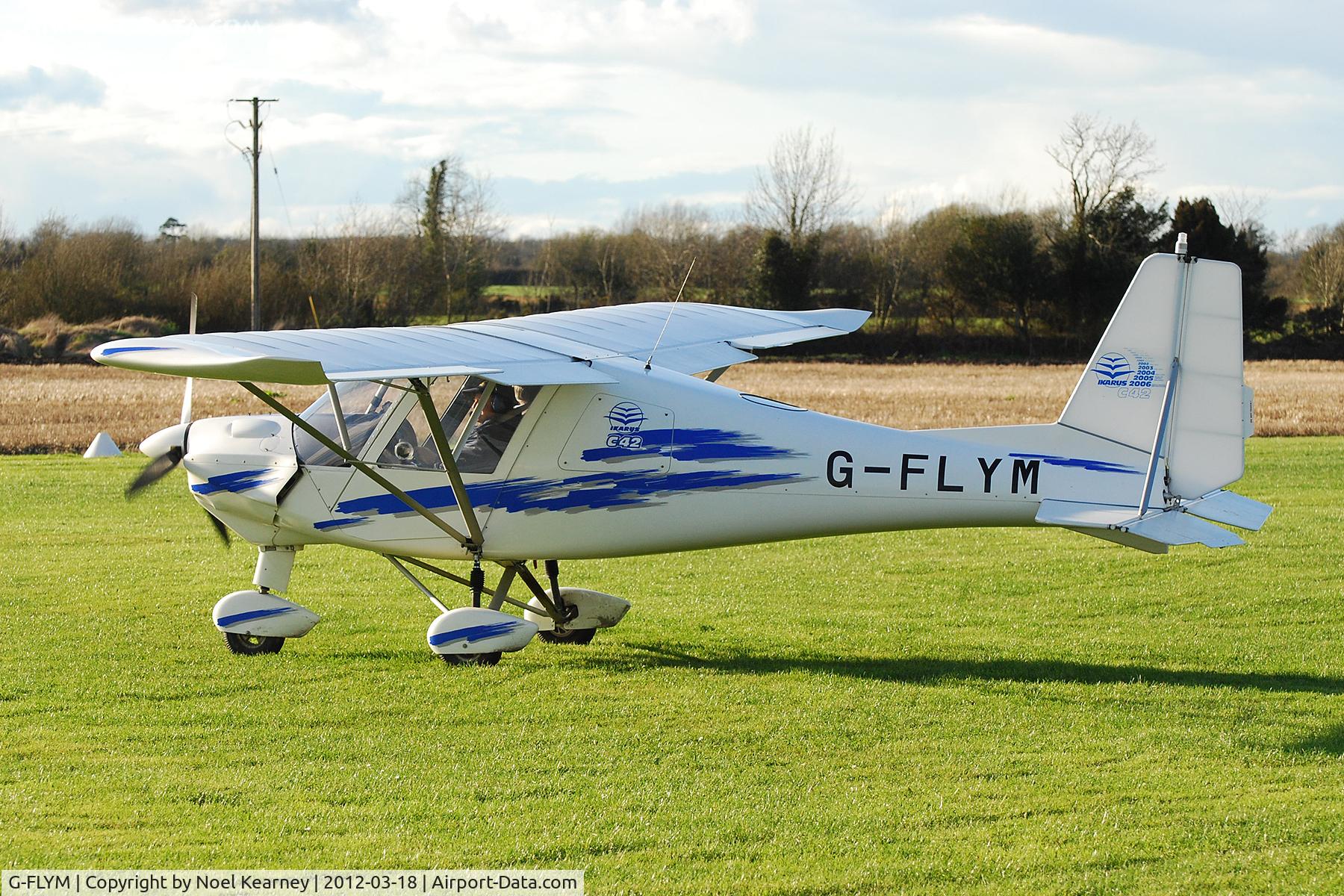 G-FLYM, 2007 Comco Ikarus C42 FB100 C/N 0707-6903, At the March Fly-in at Limetree Airfield.