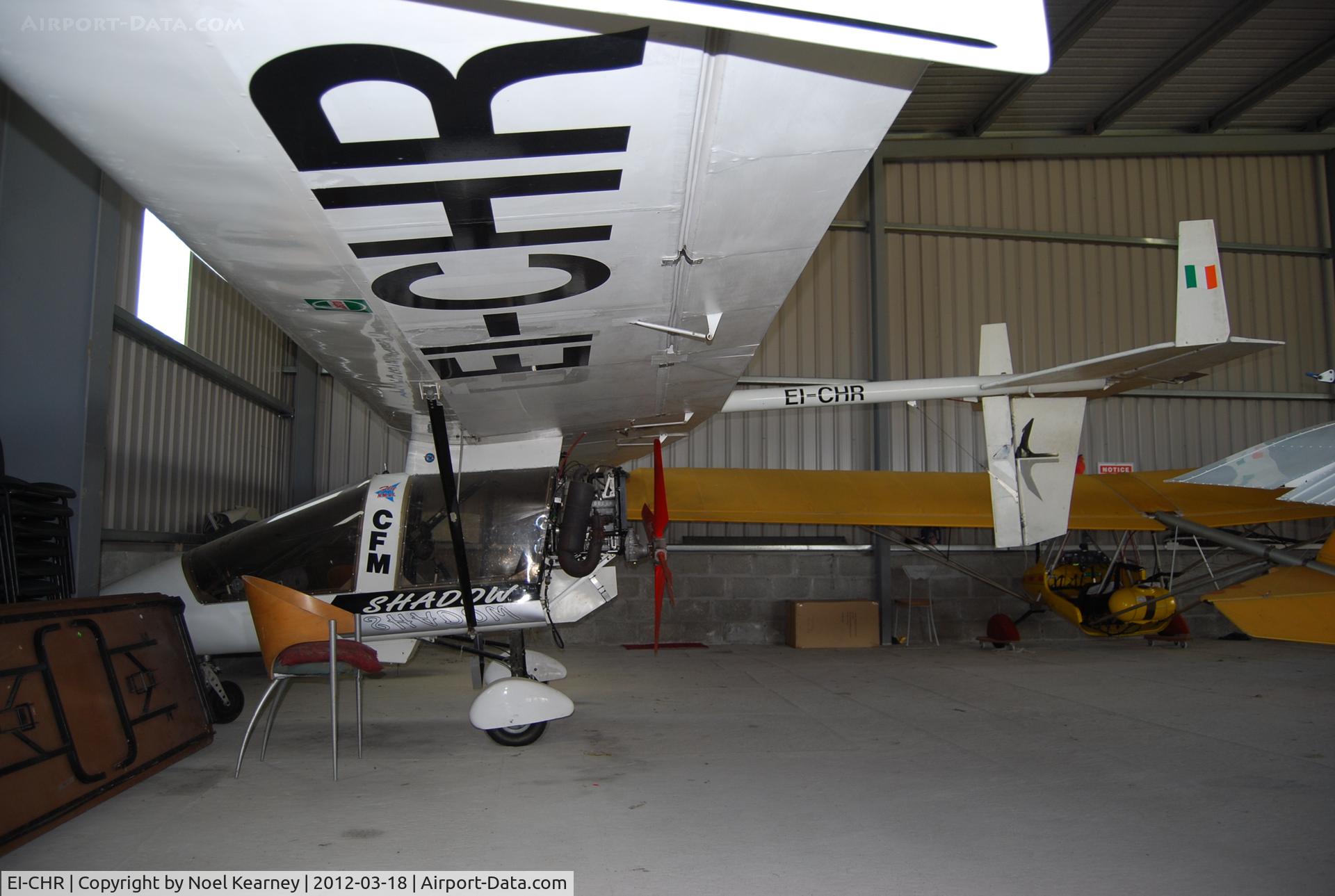 EI-CHR, 1987 CFM Shadow Series BD C/N 063, In the hanger at Limetree Airfield during the March Fly-in 2012.