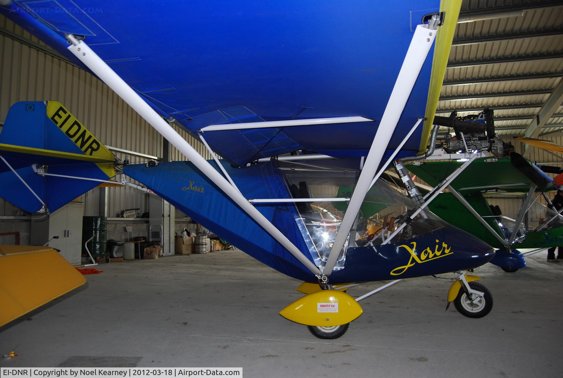 EI-DNR, 2003 Raj Hamsa X-Air 582 (5) C/N BMAA/HB/251, In the hanger at Limetree Airfield during the March Fly-in 2012.