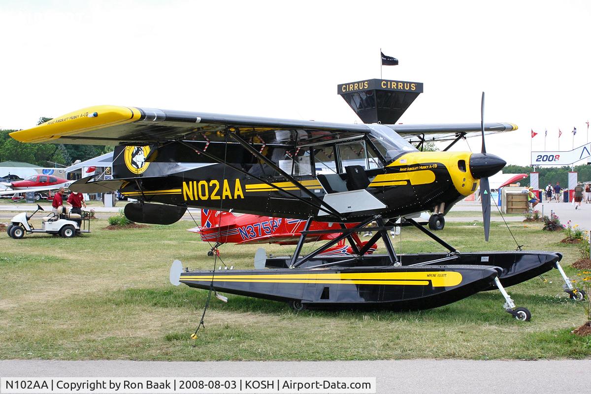 N102AA, 2007 Aviat A-1B Husky C/N 2393, EAA Airventure 2008.